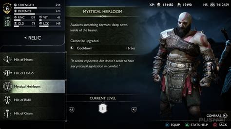 god of war ragnarok all relics and sword hilts locations and upgrades push square