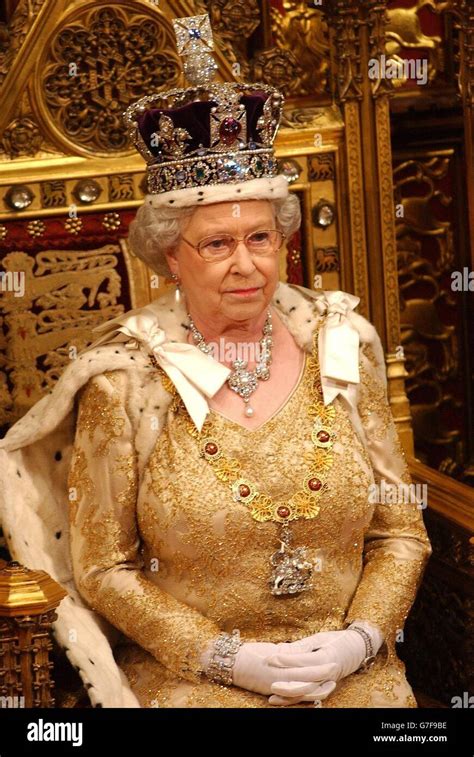 Queen Elizabeth Ii State Opening Of Parliament Stock Photo Alamy