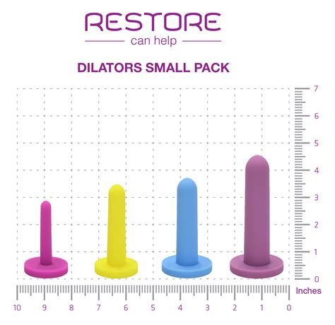 Small Sizes Vaginal Dilator Set 4 Pack Restore Can Help