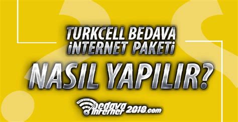 Turkcell Bedava Nternet