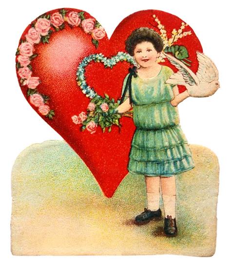 Edwardian Valentines Day Card To Print Vintage Fangirl