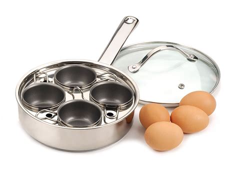 Rsvp Stainless Steel 4 Egg Poacher Set Because You Cook