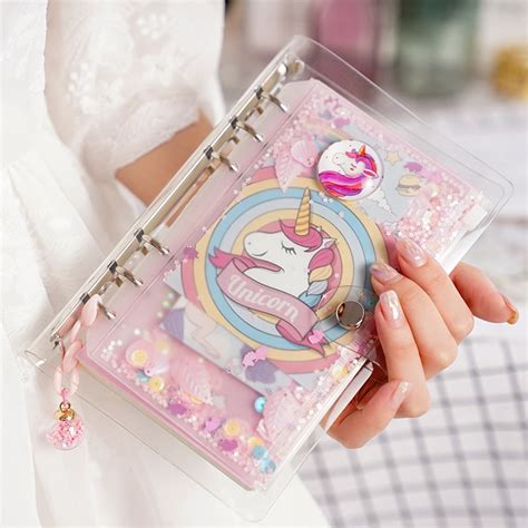 2019 Unicorn Cute Notebook Notepad Pink Kawaii Planner T Set Hardcover Creative School