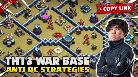 Th13 War Base Link Cwc7 New Best Town Hall 13 War Design Used In