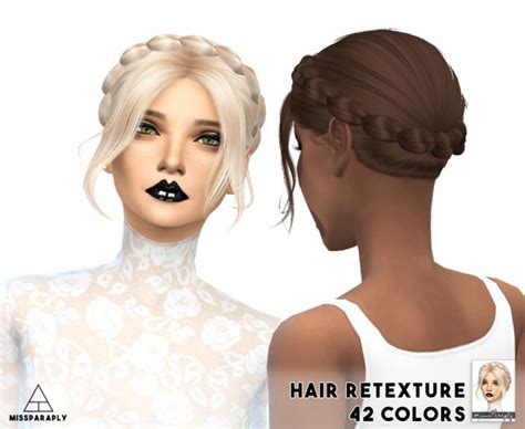 Miss Paraply Hair Retexture Alesso Slowly 42 Colors • Sims 4 Downloads