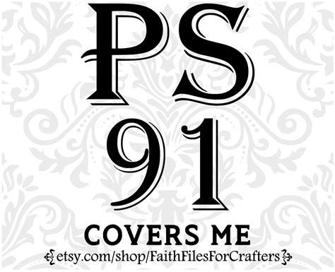 Ps 91 Covers Me Svg Psalm 91 Covers Me Psalm 91 Svg Bible Etsy