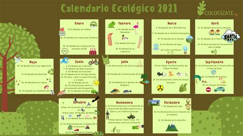 Calendario Ecológico Las Fechas A Tener En Cuenta Este 2021 Ecologizate
