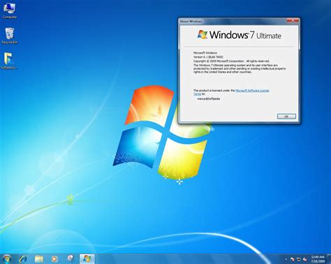 Windows 7 Build 7600 16384 Rtm 100 Screenshot Gallery
