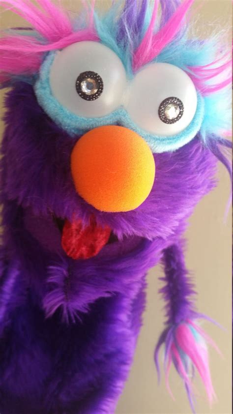 Purple Monster Hand Puppet Etsy Monster Hand Puppets Hand Puppets