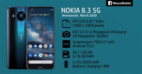 Nokia 8 comes with android 7.1.1 os, 5.3 inches ips lcd display, snapdragon 835 chipset, dual rear and 13mp selfie cameras, 4gb ram 64gb rom. Nokia 8.3 5G Price In Malaysia RM2499 - MesraMobile