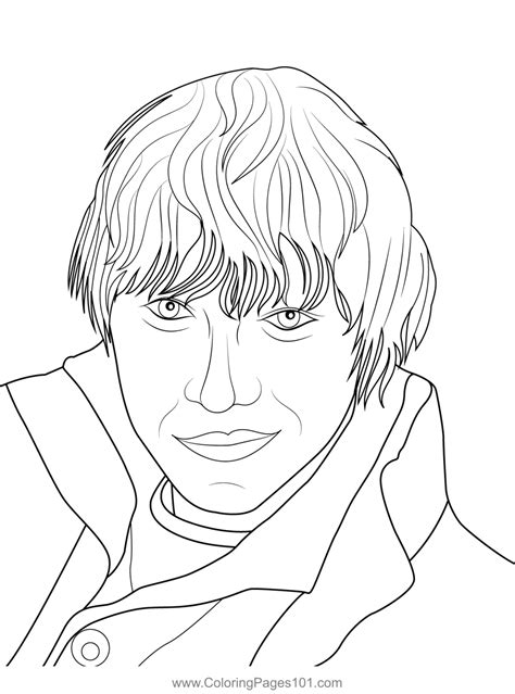 Ronald Weasley Harry Potter Coloring Page For Kids Free Harry Potter