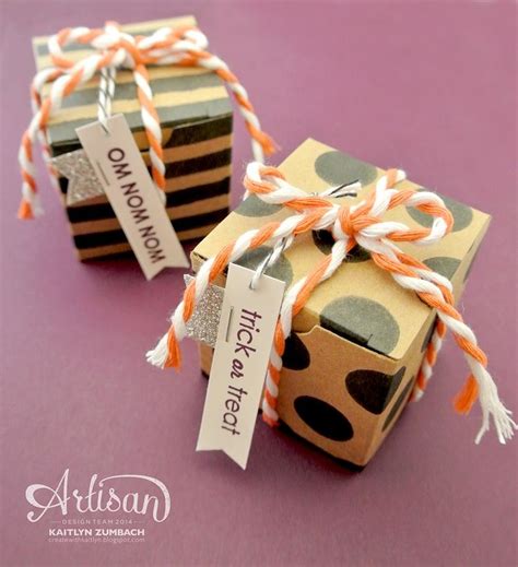 Tiny Trick Or Treat Boxes Stampin Up Artisan Blog Hop Create With