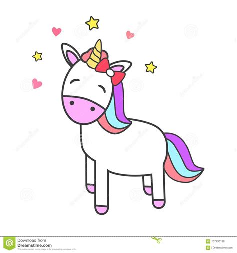 Fotobehang eenhoorn teken makkelijke installatie 365 dagen retourneren bekijk andere patronen van deze collectie! Disegno Magico Dell'unicorno Sveglio Isolato Illustrazione ...