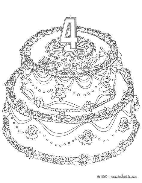 Birthday cake colouring, birthday cakes, birth day cake, brithday cakesbirthday cake to your dada, birthday cakles, brithday cake, hart birthday cakesa cake, big cakes, cakessevent cakes, cake thats spechil, cake thats special, a big cake, cake food, yummie caketeared cakebirthday cakes. Birthday cake 4 years coloring pages - Hellokids.com