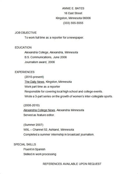 Functional Resume Templates 10 Free Printable Word And Pdf