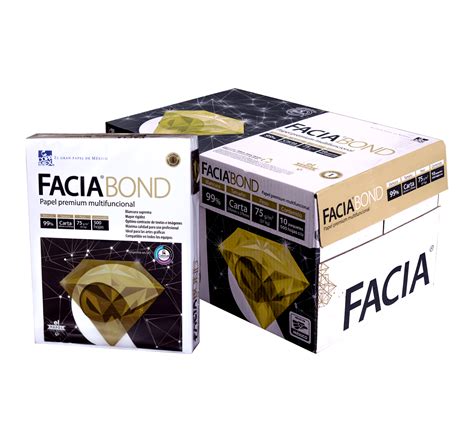 Caja De Papel Facia Bond Premium Fbc5000 10 Paquetes 5000 Hojas Carta