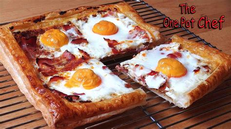 The One Pot Chef Show Bacon And Egg Breakfast Tart Recipe