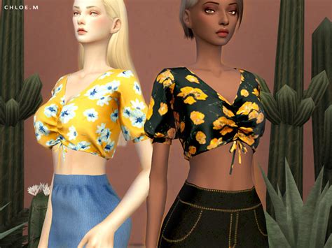 Cute Top By Chloemmm At Tsr Sims 4 Updates