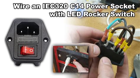 Wire An Iec 320 C14 Power Socket With Led Rocker Switch Arcade Build