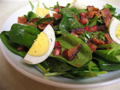 Mercados Life Lessons Wilted Spinach Salad With Hot Bacon Dressing