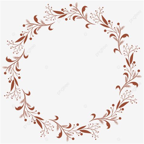 Wreath Beautiful Branch Botanical Frame Frames Botanical Circle Png