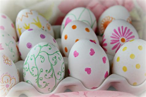 Pretty Easter Inspiration ~ Sharpie Eggs Craft Just A Smidgen