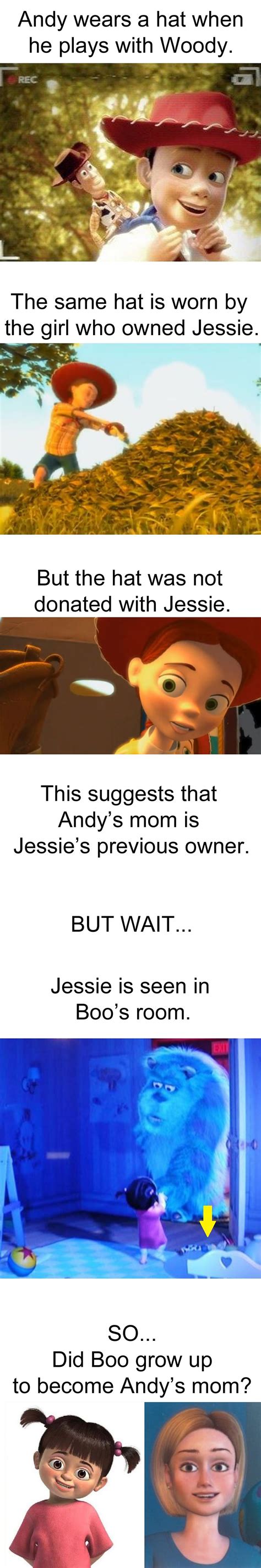 Did Boo From Monsters Inc Grow Up To Become Andys Mom In Toy Story No Probably Not Humour