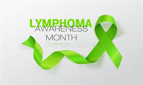 Lymphoma Awareness Calligraphy Poster Design Realistic Lime Green