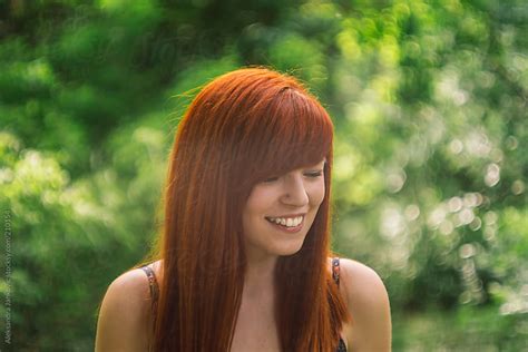 Portrait Of A Beautiful Redhead Woman By Aleksandra Jankovic Redhead