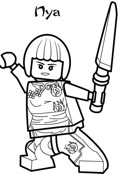 It is the first to be based on ninja since the discontinuation of the lego ninja theme in 2000. Nya Ninjago Coloring Pages | Lego coloring pages, Ninjago ...