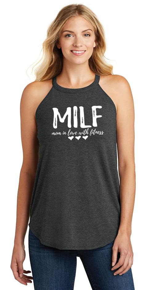 Ladies Milf Mom In Love With Fitness Rocker Wife Gym Workout Ebay