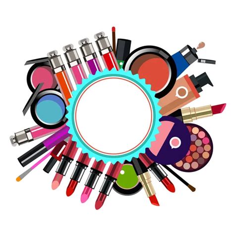 Vector Fashion Female Makeup Design Glamour Stock Vector Image By