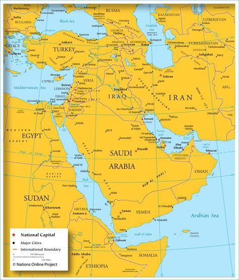Map Of Middle East Asia Middle East Map Asia Map Western Asia