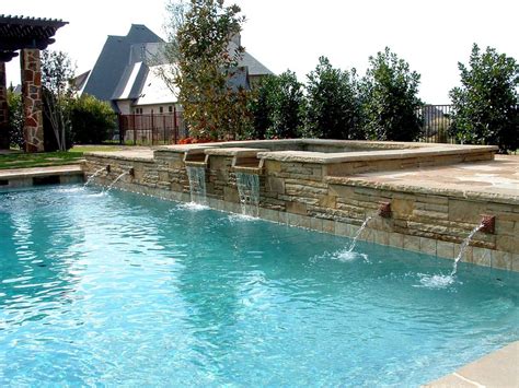 Swimming Pool Water Fountains Backyard Design Ideas