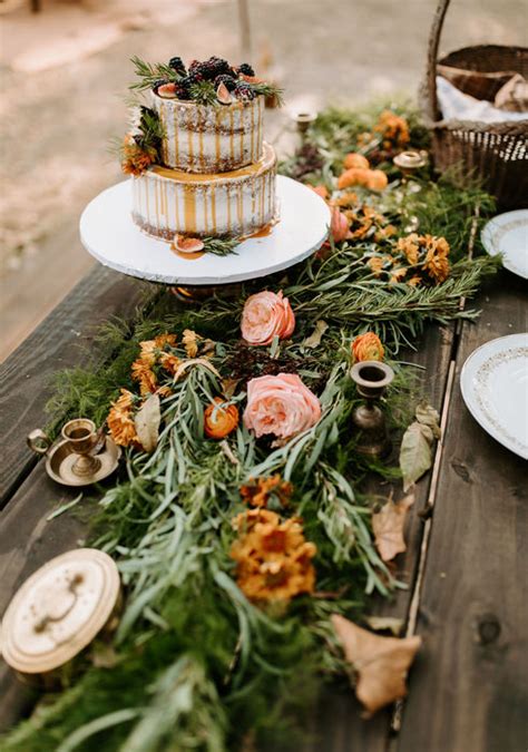 Fiftyflowers Review Whimsical Woodland Fall Wedding