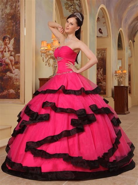 Many of the pink and black dresses available on our site are super stylish, low cost and varying enough to suit virtually every girl's exclusive tastes. Pink Quinceanera Dresses Picture Collection ...
