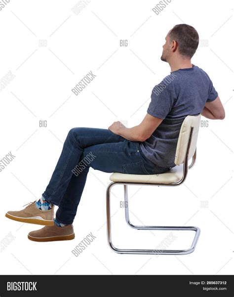 Man Sitting Cross Legged Side View