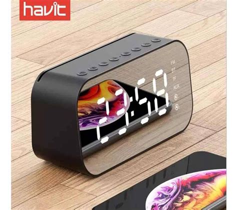 Havit M3 Portable Bluetooth Speaker Alarm Clock Wireless Led Display