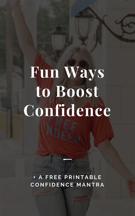 Fun Ways to Boost Confidence | Self confidence tips, How are you feeling, Confidence boost
