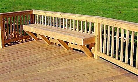 Adding A Bench Seat To An Existing Deck Bulbs Ideas