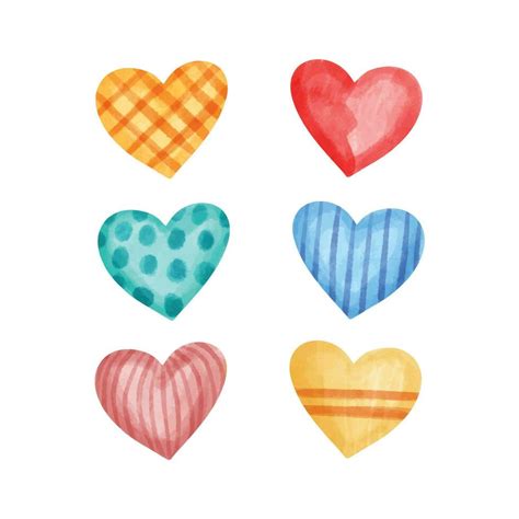 Colourful Heart Collection 23810443 Vector Art At Vecteezy