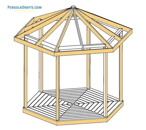 10 Feet Hexagon Gazebo Plans Blueprints For A Durable Summerhouse