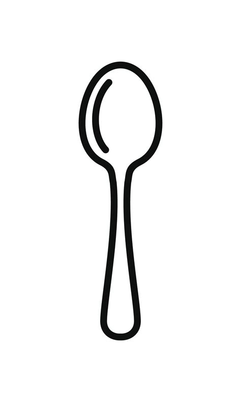 Spoon Icon Isolated On White Background 23500977 Vector Art At Vecteezy