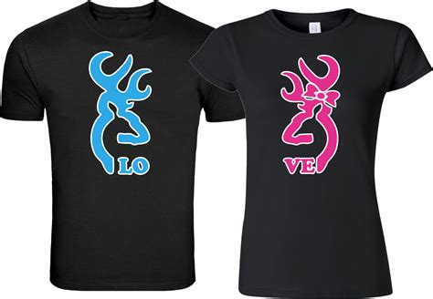 Buck Lo And Doe V Love Valentines Love Couple Matching Funny Cute T