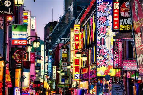 Kabukicho Neon Lights At Dusk 2 Tokyo Photograph By Stuart Litoff