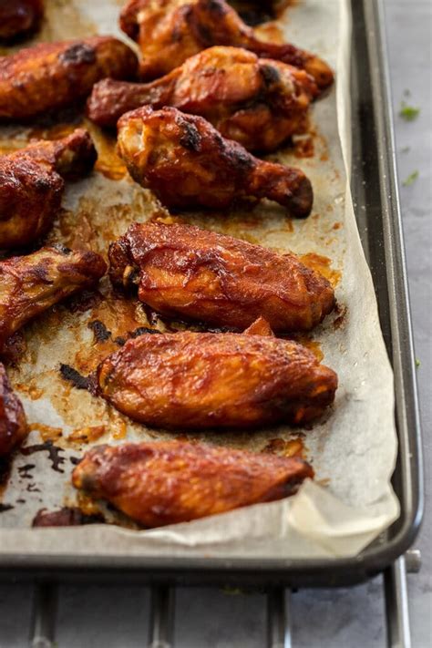 Sprinkle over baking powder and salt. Oven Baked Barbecue Chicken Wings | Sugar Salt Magic