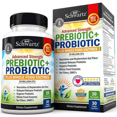 Prebiotic Probiotic Capsules For Gut Health Bioschwartz