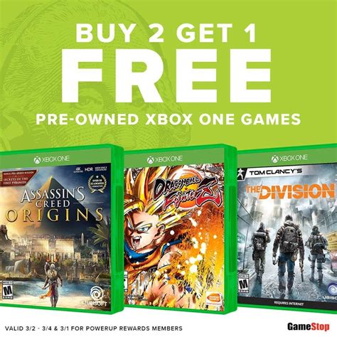 B2g1 Free Preowned Xbox One Games 31 34 At Gamestop Greatxboxdeals