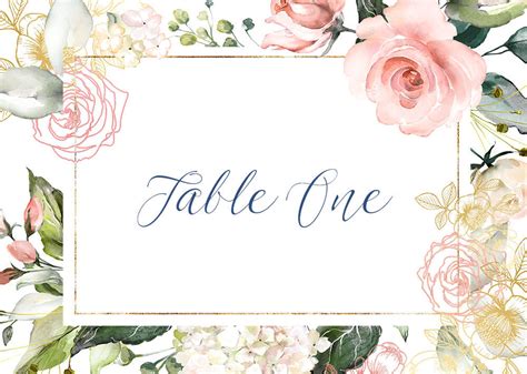 See more ideas about rose gold, blush roses, blush fashion. White, Blush & Rose Gold Floral Table Name from £3.00 each