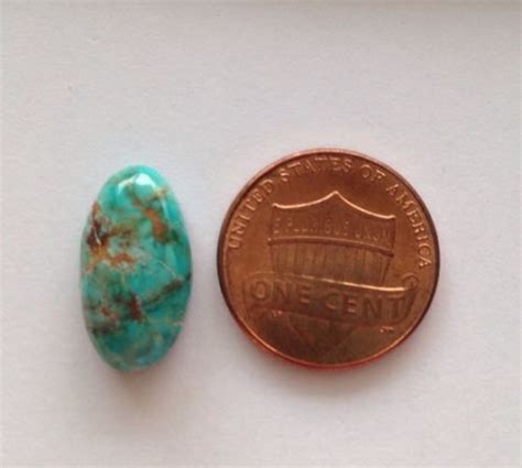 Pilot Mountain Turquoise Cabochon Natural 7 Carats A40 Timeless Turquoise